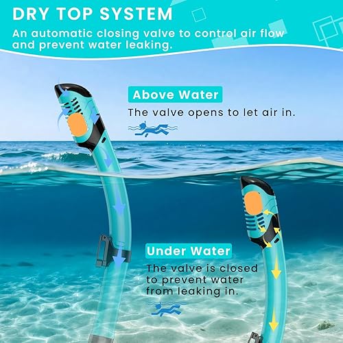 Miniatura 6 de Equipo de esnórquel para adultos, juego de máscara de esnórquel para adultos, buceo, gafas de natación con cubierta para la nariz, vidrio templado