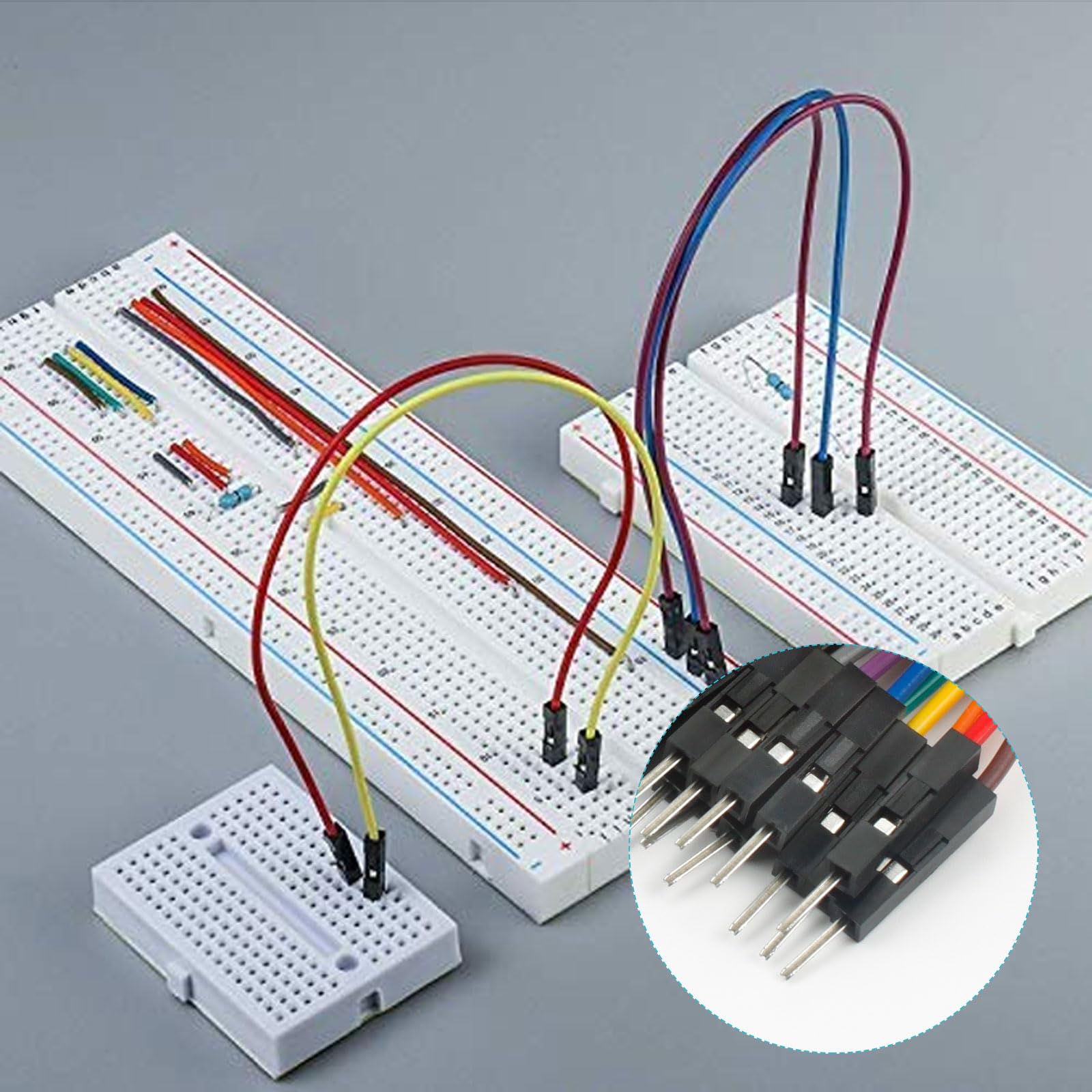 FULARR 120Pcs Premium 20cm Multicolored Dupont Wire Kit, 40pin Male to Male, 40pin