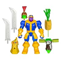 MixMashers Marvel Avengers, Figurine Personnalisable Thanos Deluxe à mélanger et Combiner avec Accessoires