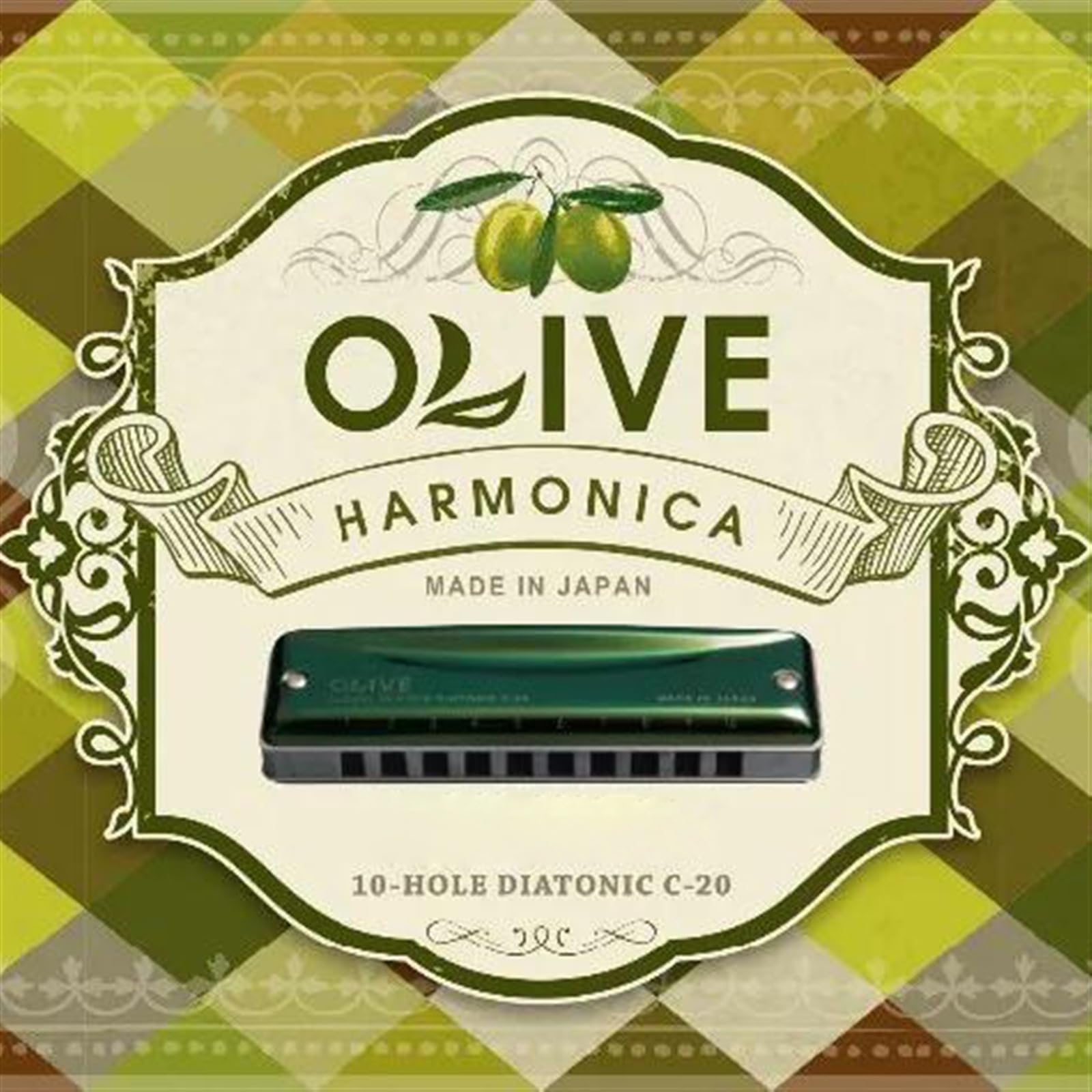 10-Loch diatonische Blues-Mundharmonika Dur(C)