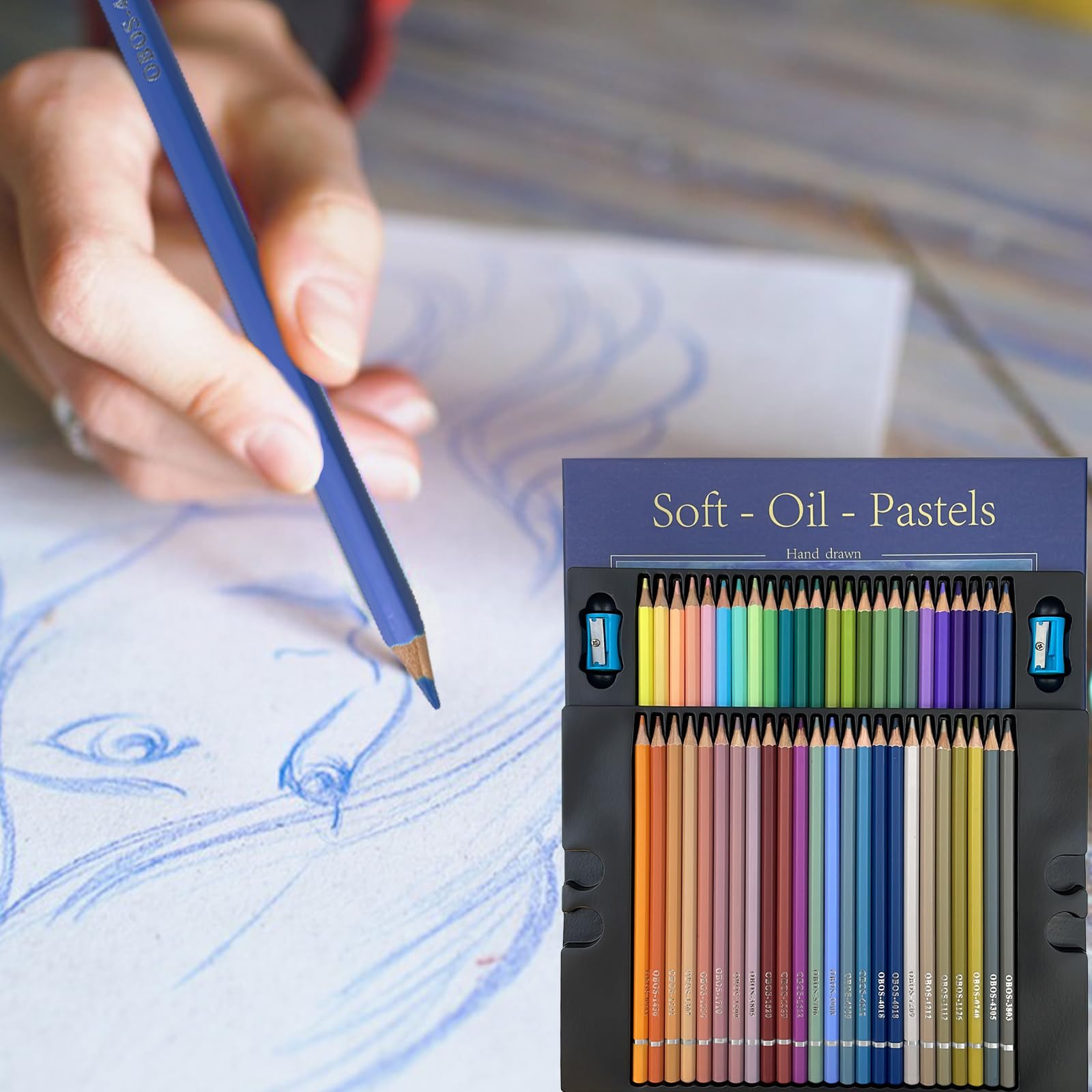 Amazon | Morandi (モランディ) 48色色鉛筆 油性ソフトコア色鉛筆