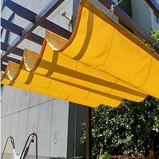 Tons De Sol Pátio Ao Ar Livre Pergolado Retrátil Taxa De Sombreamento De 95% Para Painel De Cortina De Corredor De Pátio De Convés Pergolado Dossel (Color : Beige, Size : 1.4 * 4m)