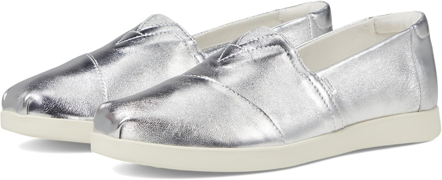 Toms Women's Alpargata Plus, Silver, 8 Medium