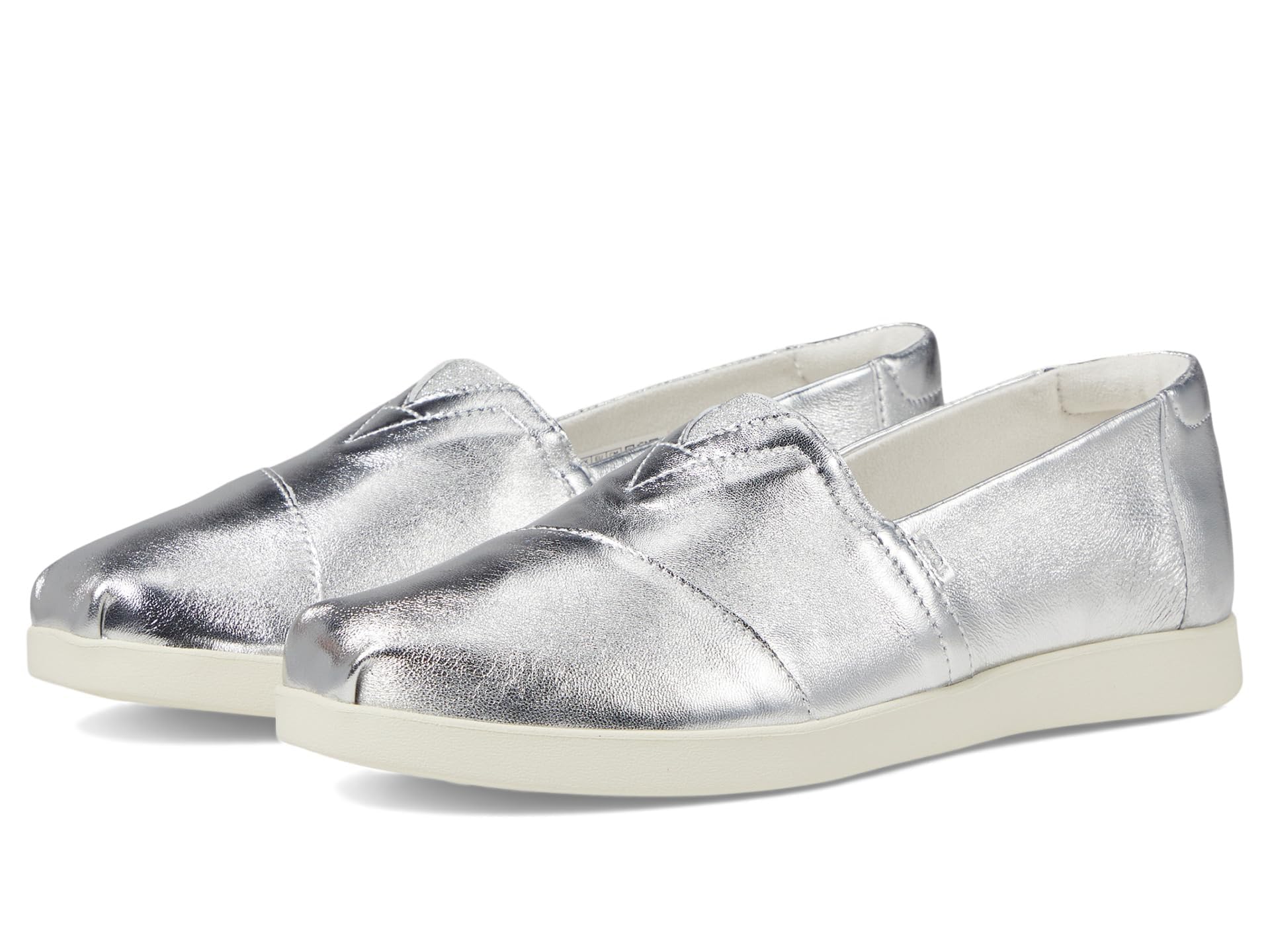TOMS Women's Alpargata Plus Slip-On Shoes 5.5 Silver