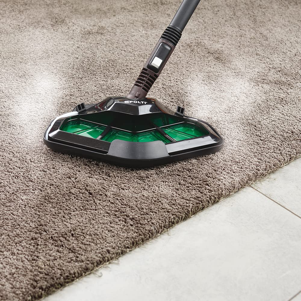 Polti Vaporetto Smart 35 Mop Limpiador a Vapor con Cepillo Vaporforce, Caldera de Alta Presión de 3.5 Bar, 1800 W, 1.6 litros, plástico, Acero Inoxidable, Verde