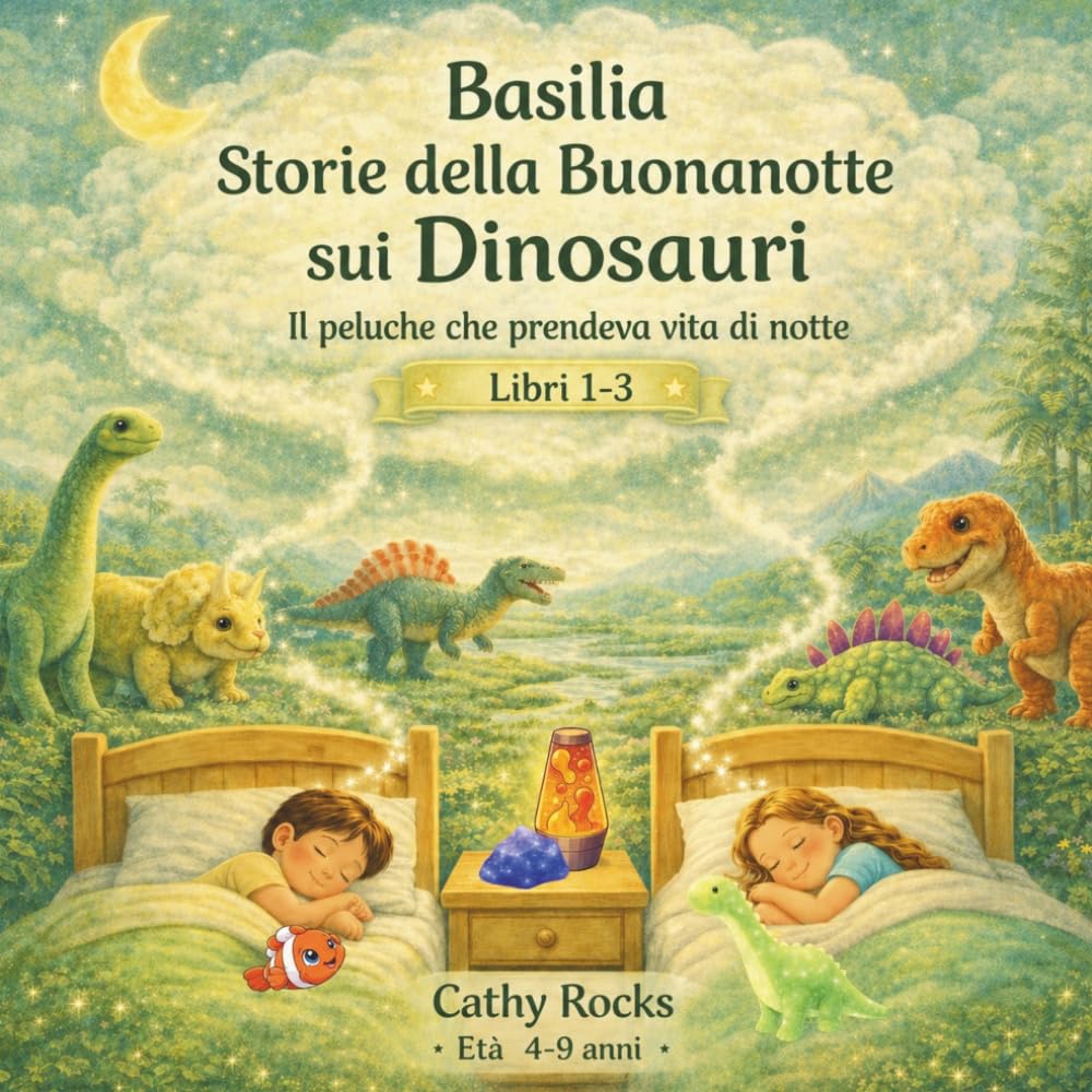 Basilia – Storie della Buonanotte sui Dinosauri: Trilogia 1 - Libri 1-3