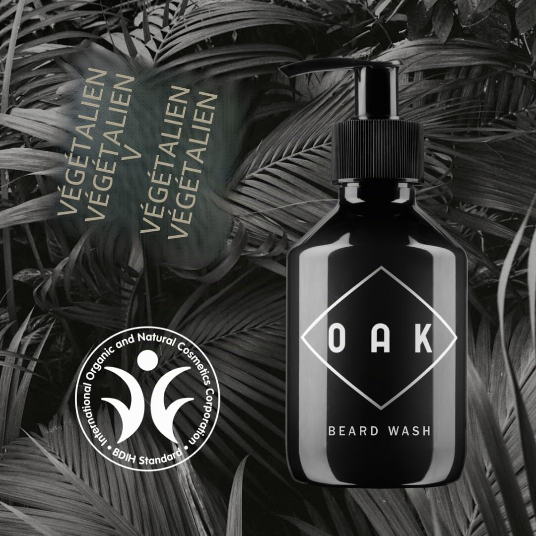 OAK BEARD WASH, Shampoing à barbe, savon à barbe (200 ml)