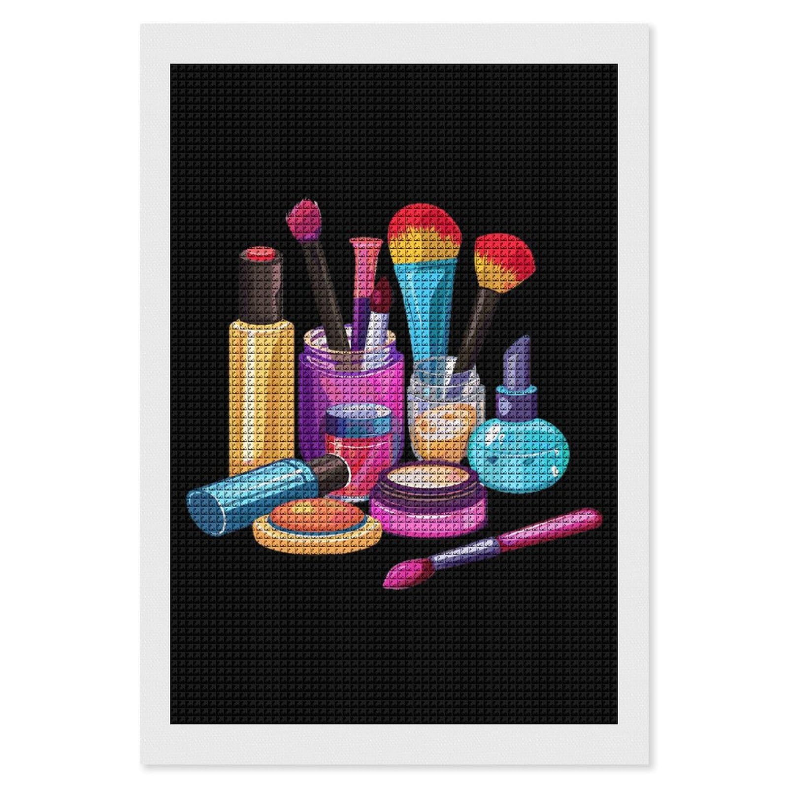 Cartoon Cosmetic Adults Diamond Art Painting Kits Personalised Drill Craft Picture Wall Decor