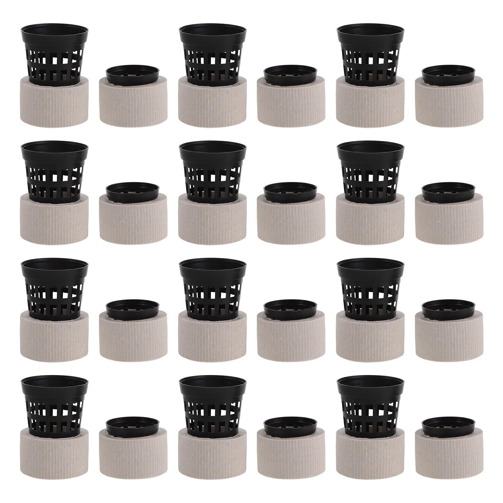 YARNOW 1 Set di cestelli idroponici per Acquario - Pesi per Piante acquatiche - Anelli fissi in Ceramica Anti-galleggiamento per la Coltivazione di Piante in Acquario