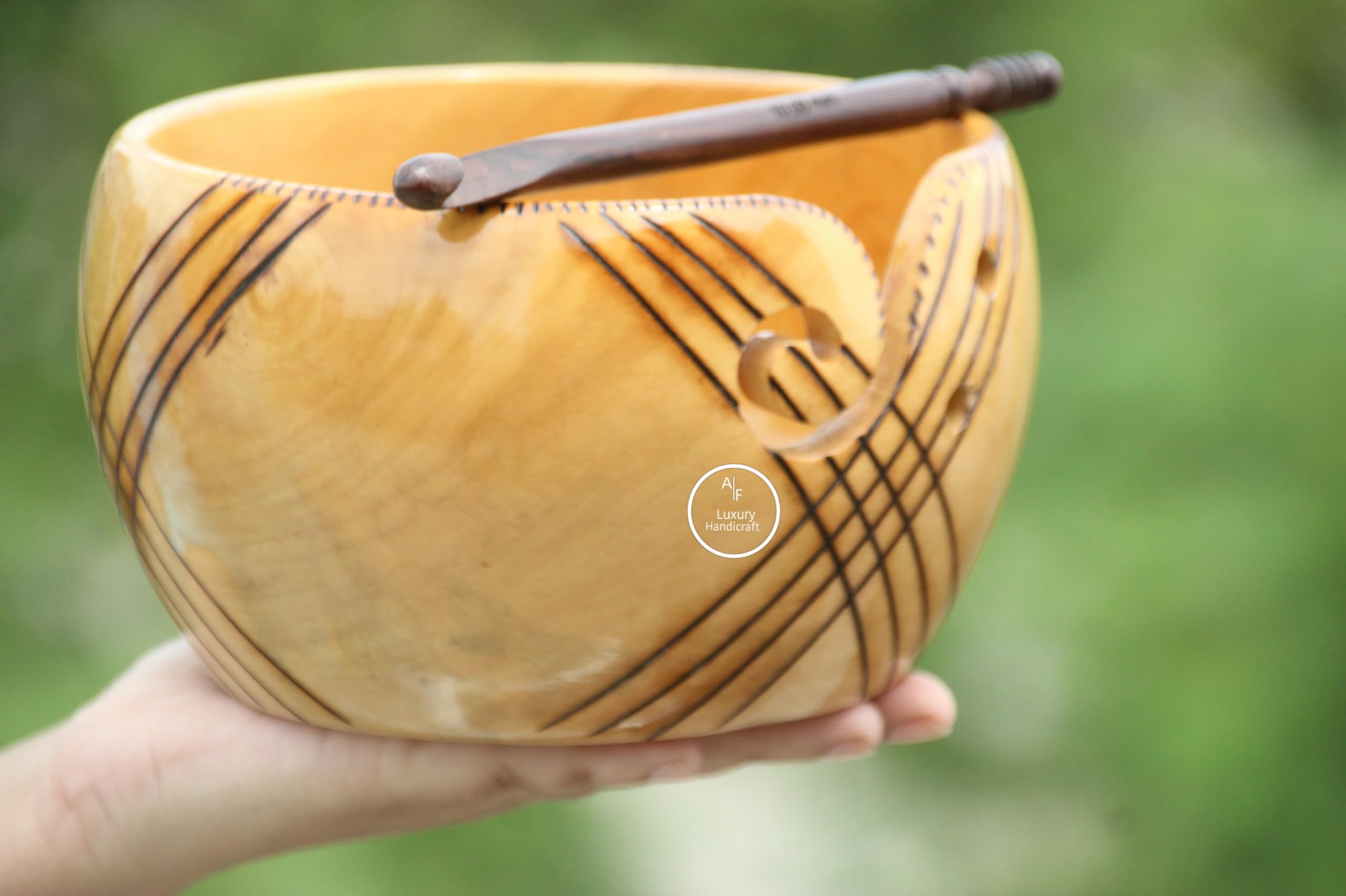 Bol à fil en bois, cadeau idéal pour mère et passionnées de travaux manuels