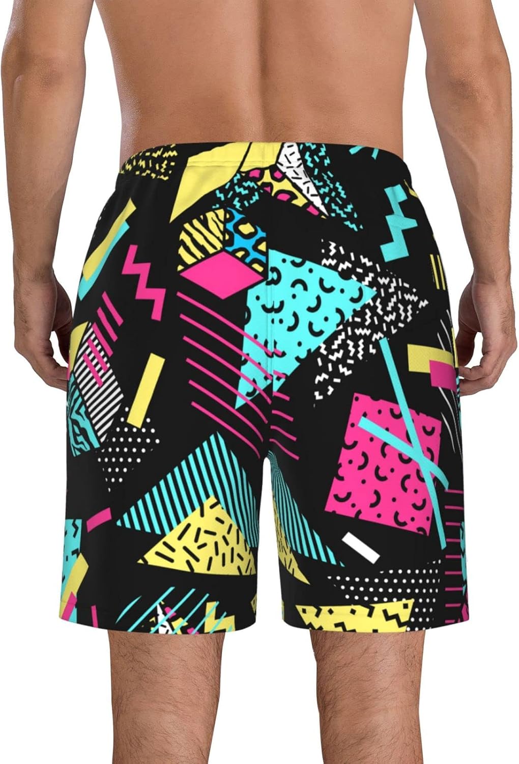 FREEHOTU Men's Swim Trunks Beach Board Shorts Quick Dry Swimwear Sports with Pockets - Image 6