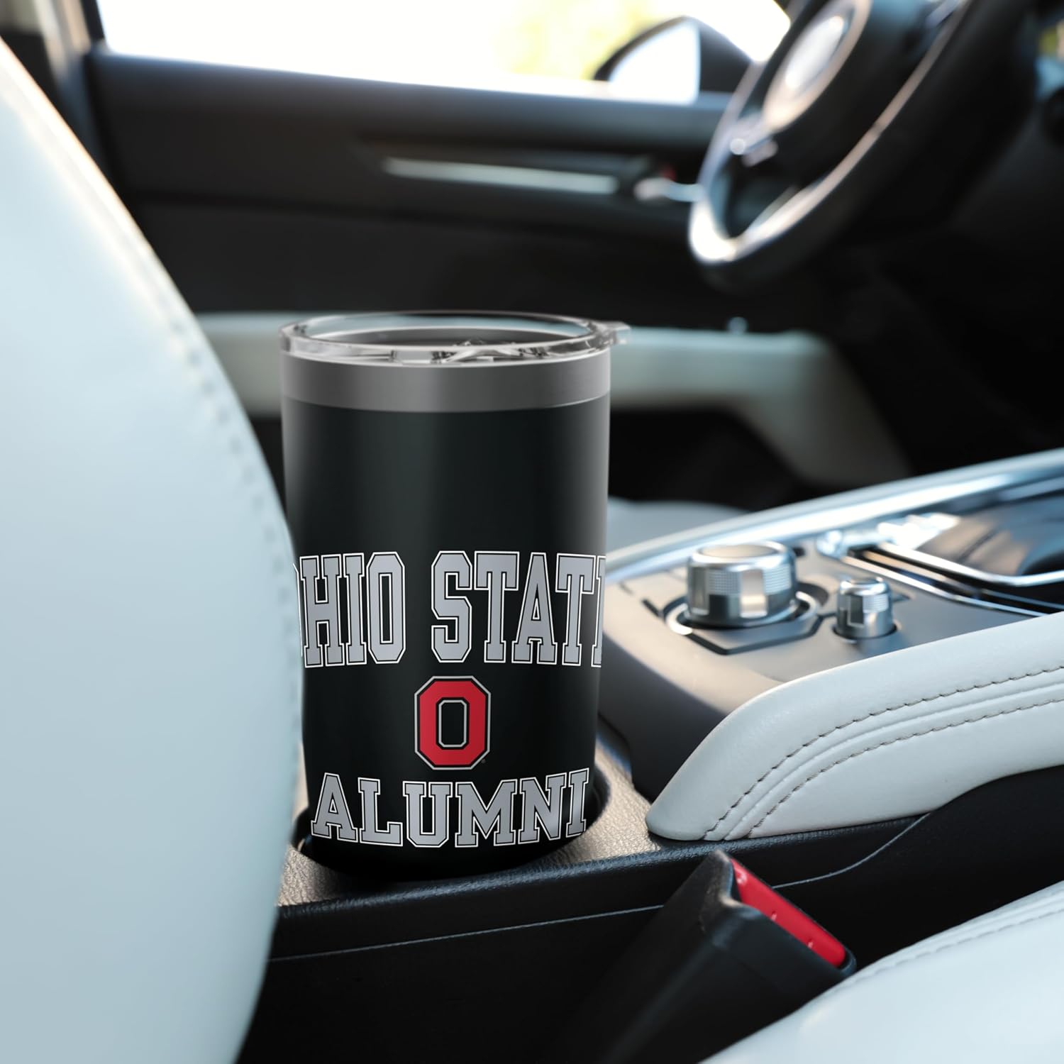 Ohio State Buckeyes Alumni Bold Black Officially Licensed Stainless Steel Insulated Tumbler - Image 6