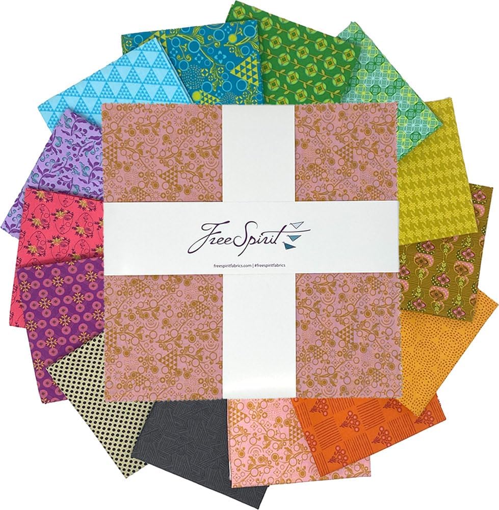 Sew Kind of Wonderful Pop Cloth 10" Squares 42 10-inch Squares Layer Cake FreeSpirit Fabrics