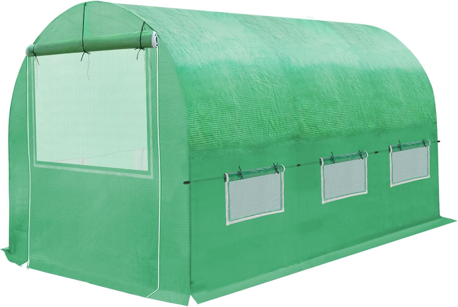 Strong Camel Replacement Greenhouse Cover for Walk in Green House Top Cover (Frame NOT Included) (Green, 10 x 7 x 7 ft)