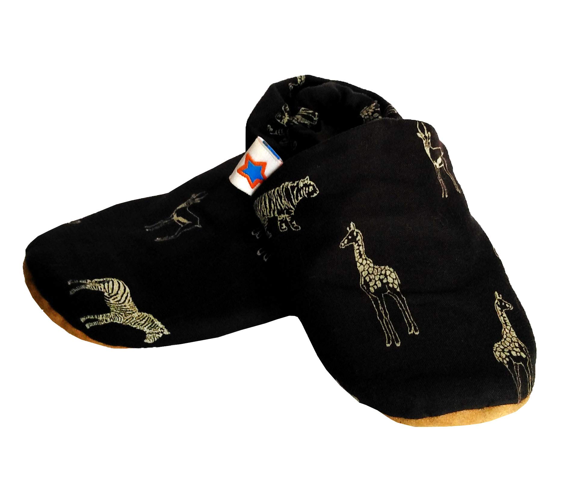 SKIPS Comfortable Baby Cotton Booties Shoes for Baby Girl & Boy Animal Safari Print