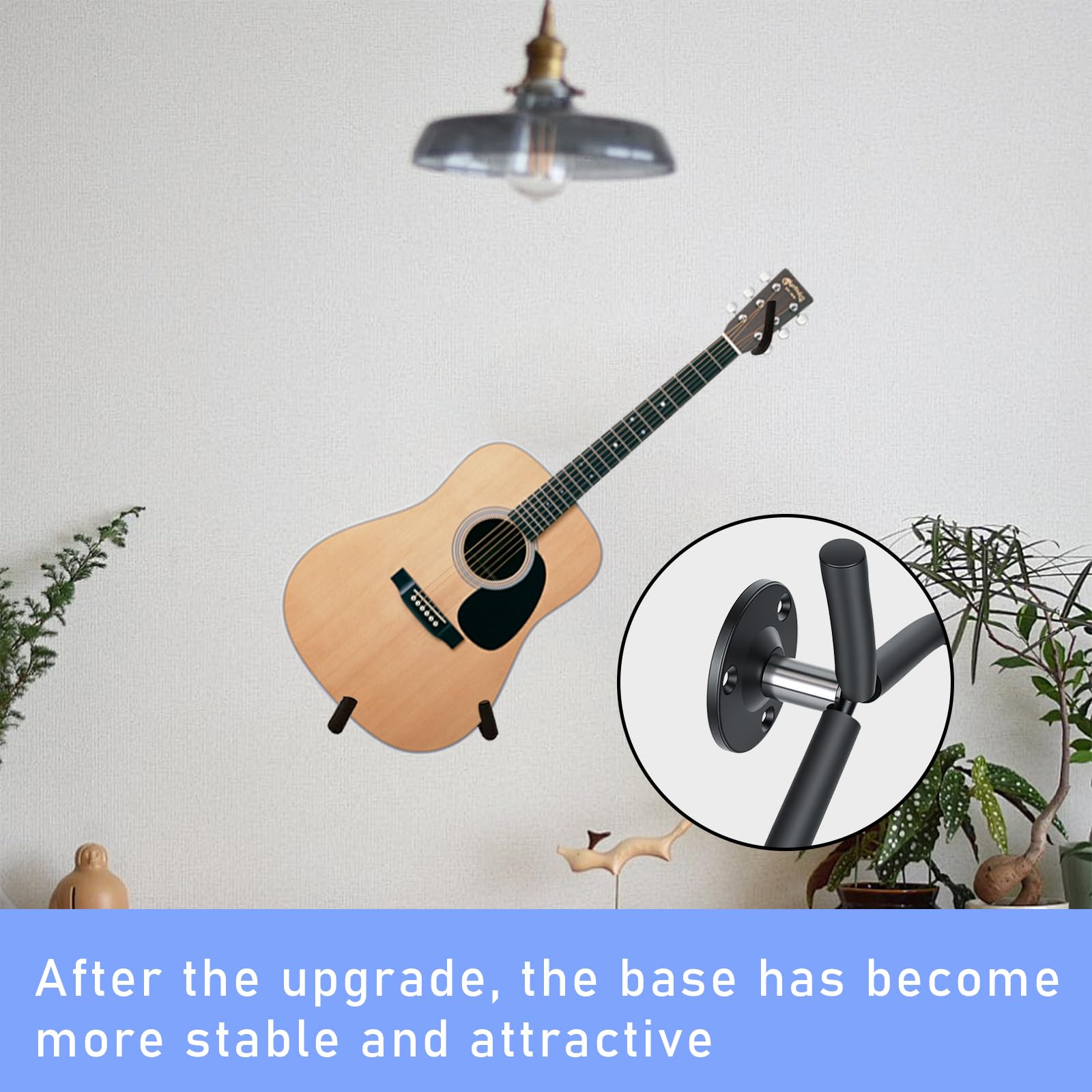 2 zestawy uchwytów ściennych na gitarę, uchwyt na gitarę do zawieszenia ukośnie, klasyczny uchwyt na gitarę, uchwyt na gitarę do zawieszenia na ścianie, uchwyt na gitarę, stojak na gitarę