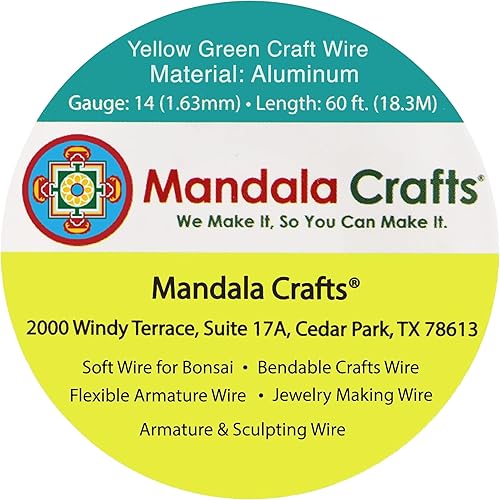 Vista 490 de Mandala Crafts Alambre de aluminio anodizado de calibre 8 para hacer joyas, alambre gris flexible de color de 32 pies, flexible y flexible