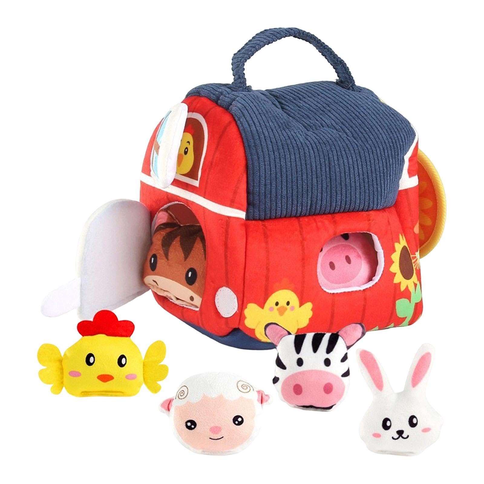 Animali della Fattoria: Giocattoli Educativi per Bambine E Bambini, 18x15x22cm