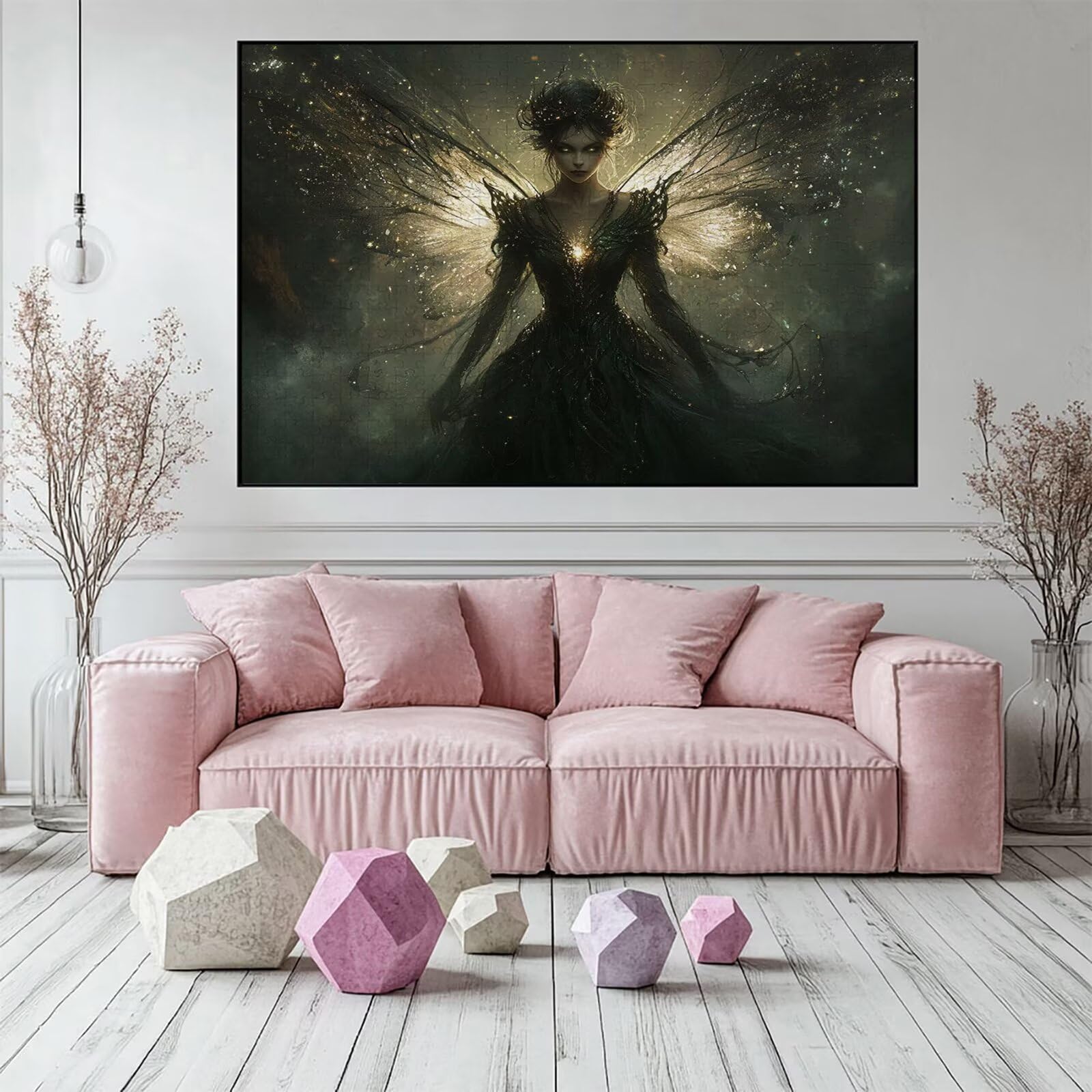 Puzzle 5000 elementów dla kobiet dorosły elf 156 x 105 cm unikalne rzemiosło klasyczne 3D drewniana układanka do rodzinnych gier aktywnych, układanka do samodzielnego wykonania nawet do dekoracji