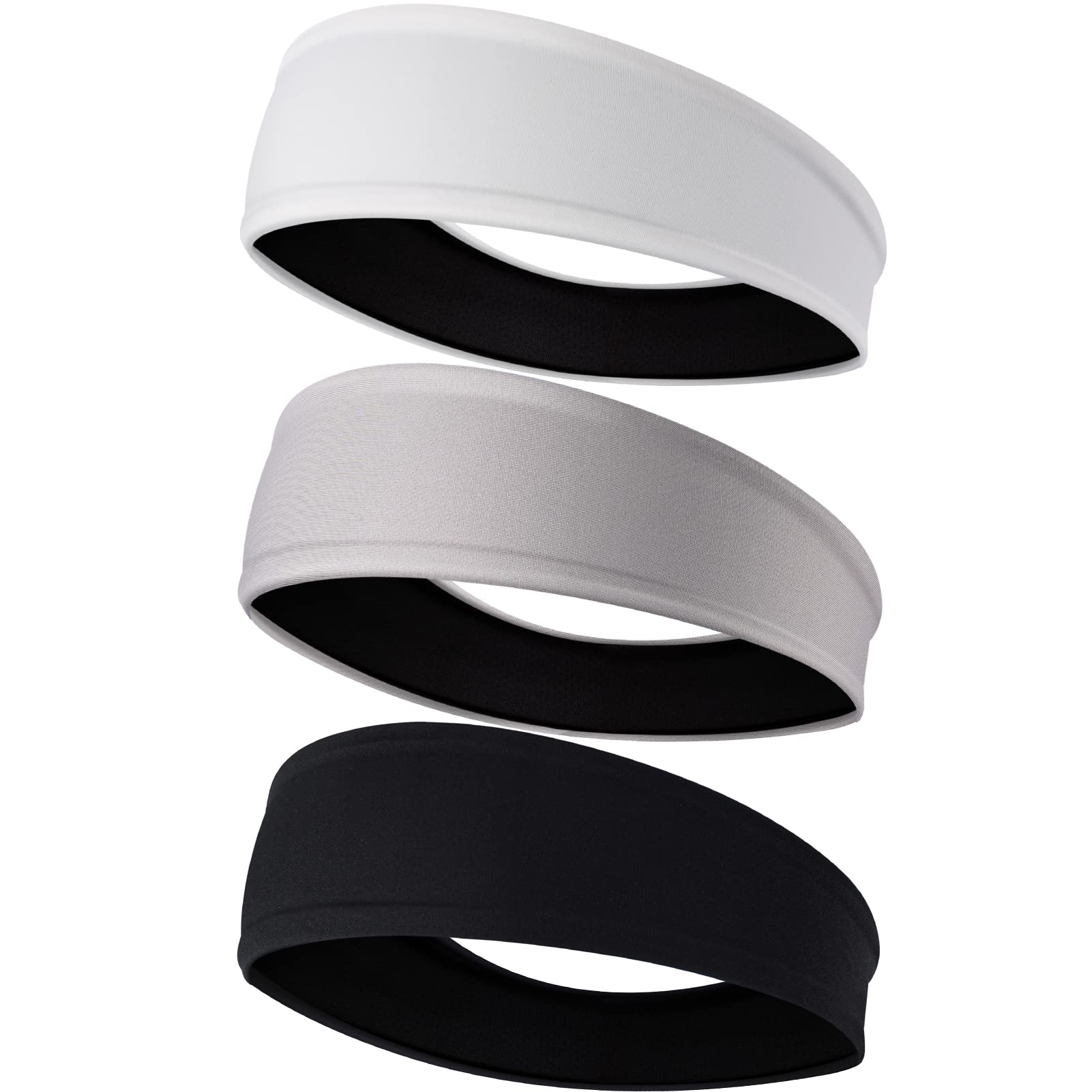 EasYoung Diademas para hombre que absorben el sudor, diademas deportivas para hombre para correr o fitness, antideslizantes, trans