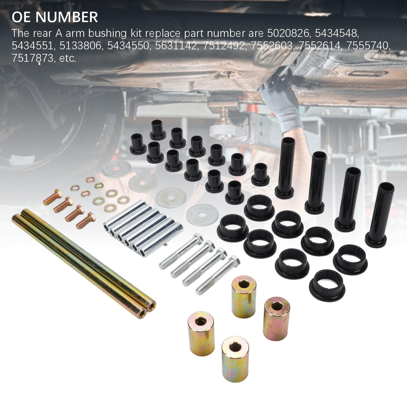 60pcs Arrière à Gauche et à Droite Kit de Tracts D'arbre de Bague de Bras 5434551 Remplacement de Sportsman 400 450 500 600 700 800
