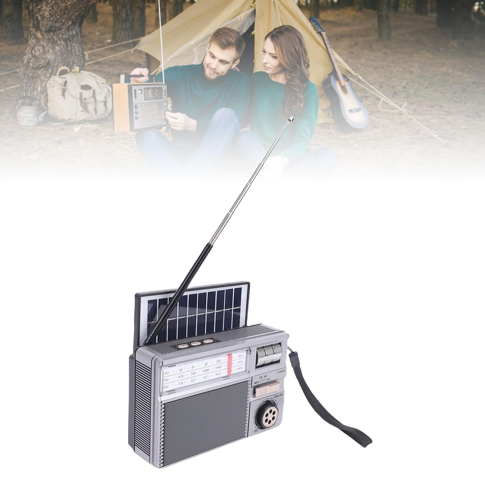 Bewinner Pequeña Radio Vintage, Altavoz Retro Bluetooth, | Meses sin interés