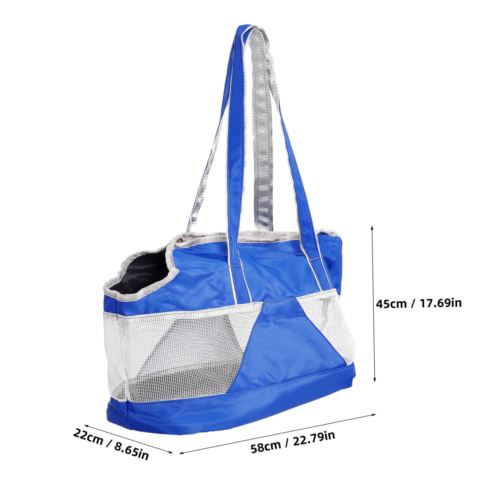 POPETPOP Convenient Pet Carrier Portable Mesh Carrier Bag Design Lightweight for Travel Comfortable Shoulder Strap Stylish