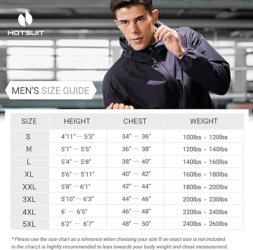 Miniatura 6 de HOTSUIT Sauna Jacket for Men Weight Loss Sweat Jacket Boxing Exercise Sweat Sauna Top
