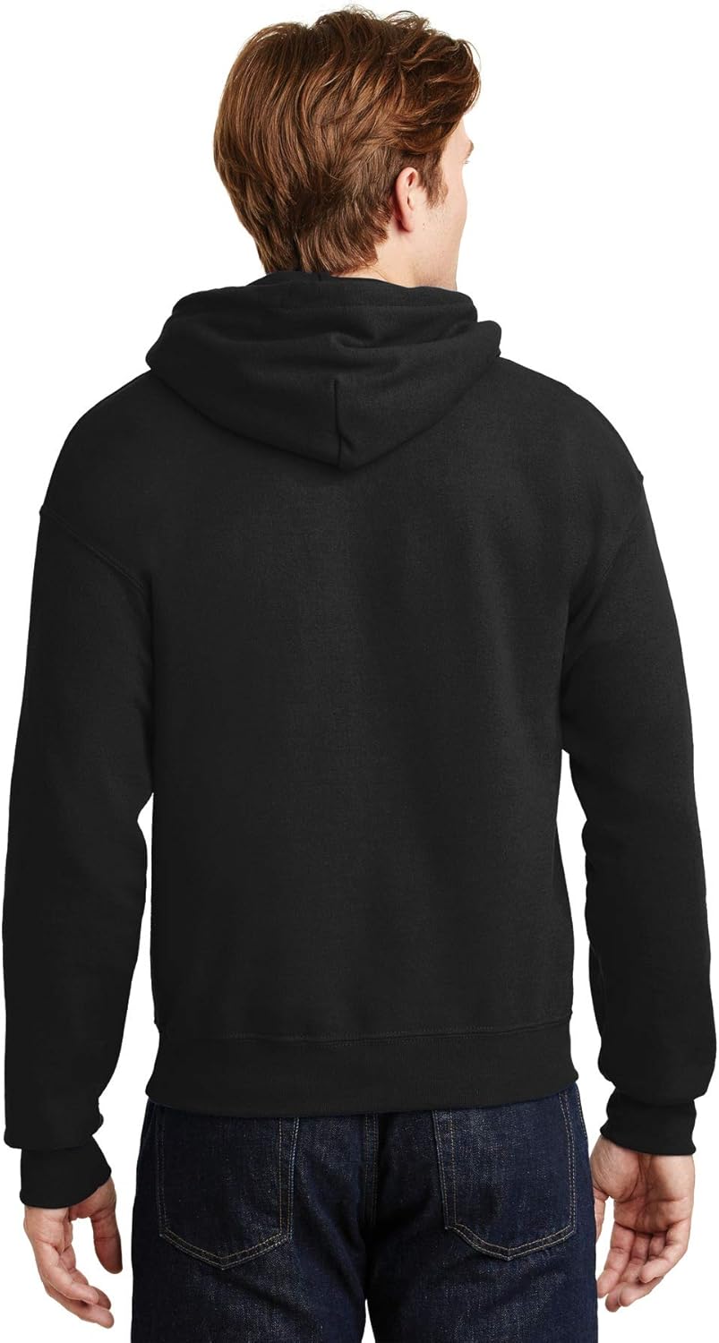 Gildan Blank Hoodie - Hooded Sweatshirt - Unisex Style 18500 Adult Pullover Black - Image 4