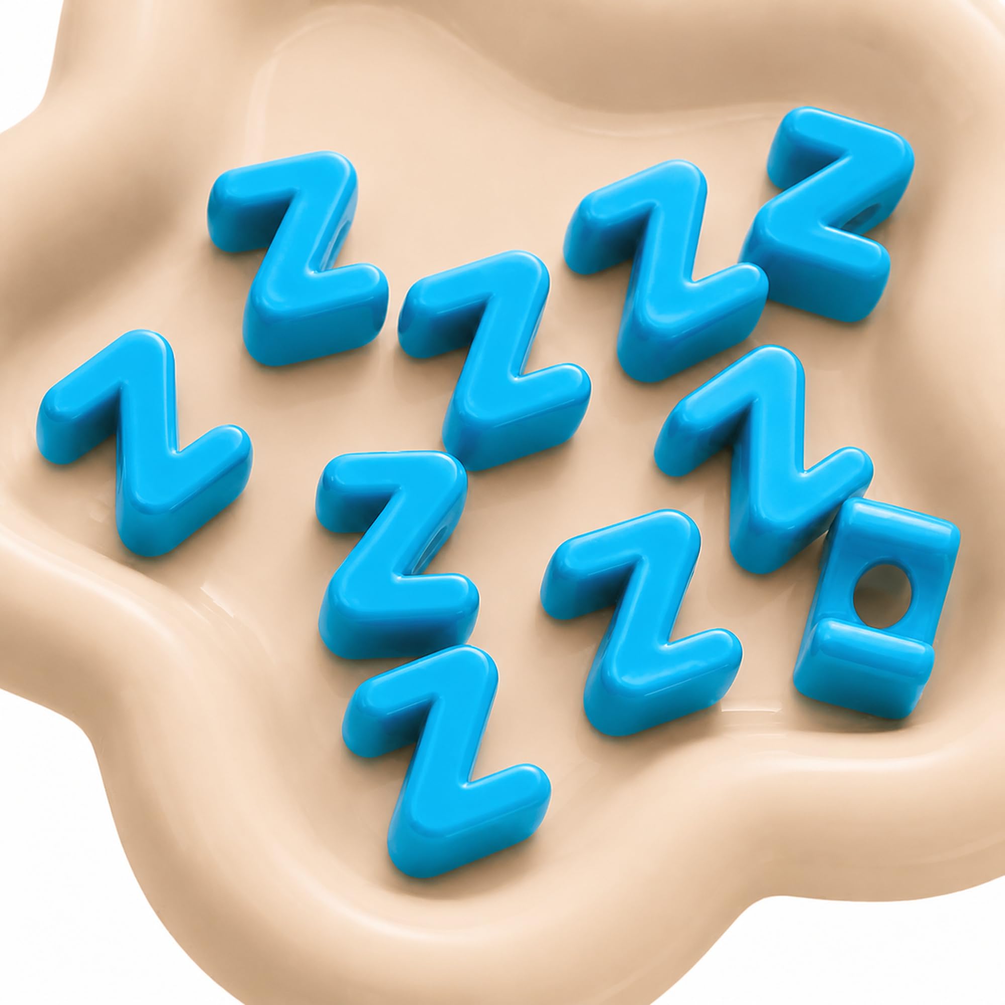 Letter Beads, 10pcs Alphabet Beads, Large Acrylic Letter Beads with 6mm Holes for Bracelet Making, Jewellery, Keyrings and Craft Projects (Blue, Letter Z)