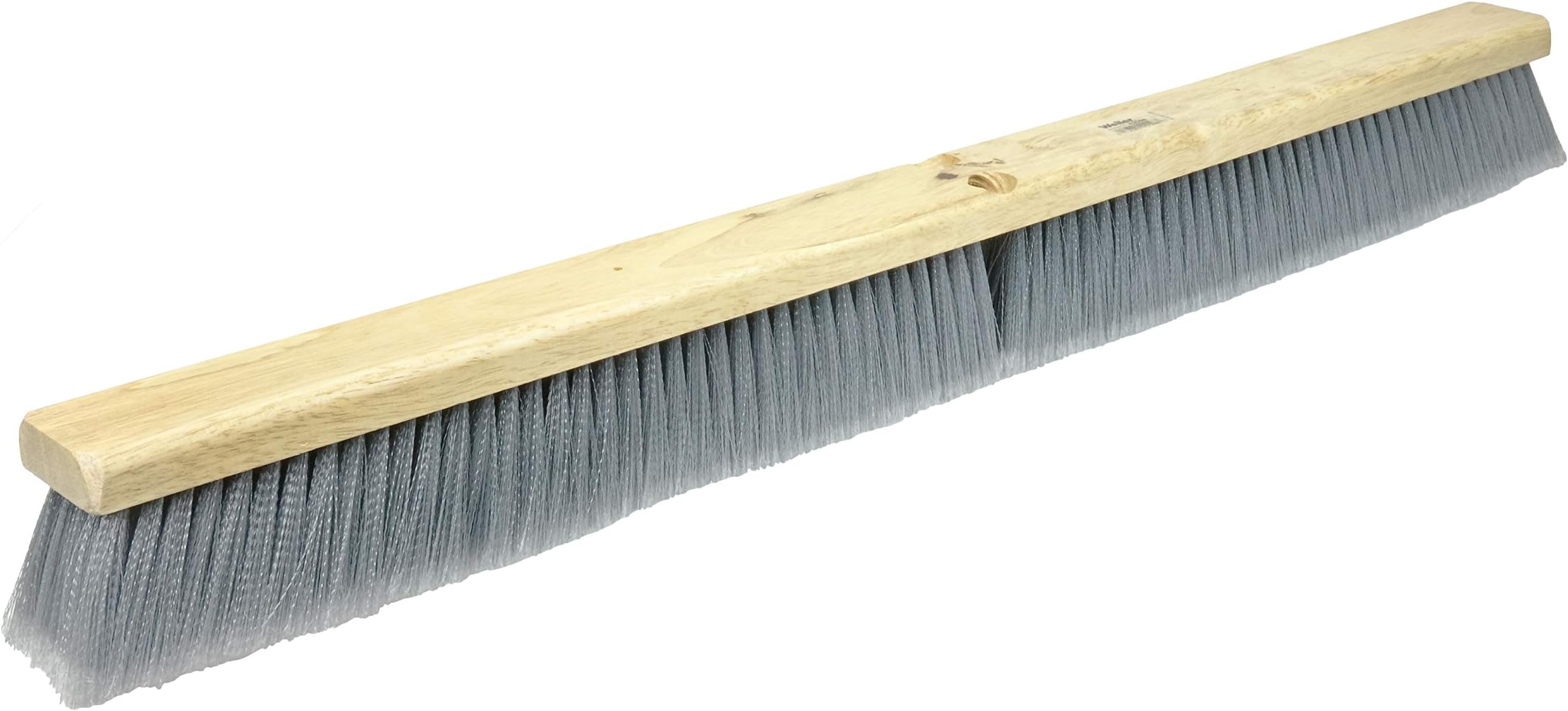 Weiler 42098 36" Fine Sweep Floor Brush, Flagged Silver Polystyrene Fill, Includes Brace