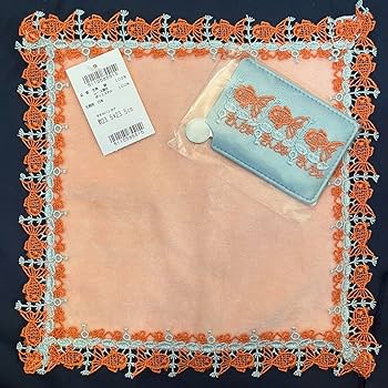 Amazon.co.jp: 近沢レース シーズンタオルハンカチ 金魚 ピンク