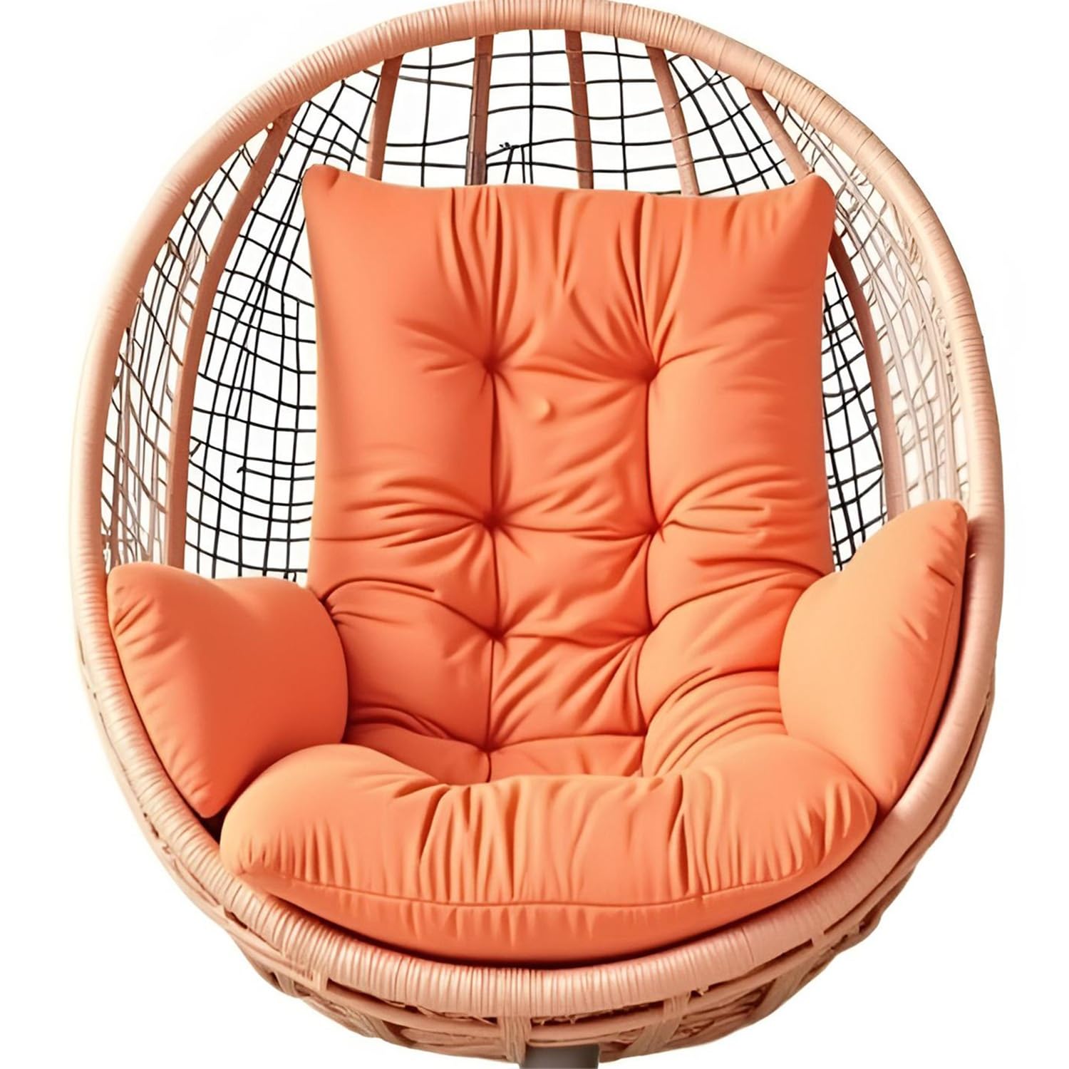 Cojín para silla de columpio de exterior con mullido mullidas almohadas laterales 1