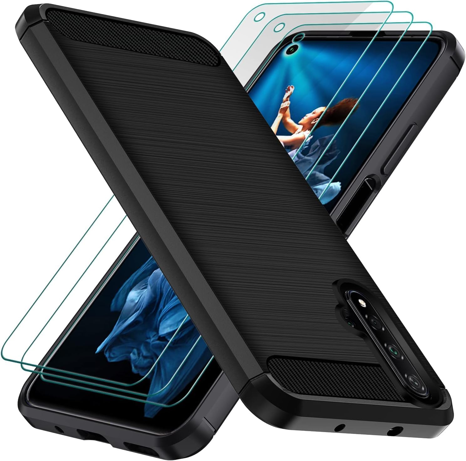 Cover Trasparente IPhone 15 Custodia Silicone + Vetro Temperato Per Huawei Honor 7s - Protezione Completa, Nuovo Set Custodia Huawei Honor 7S