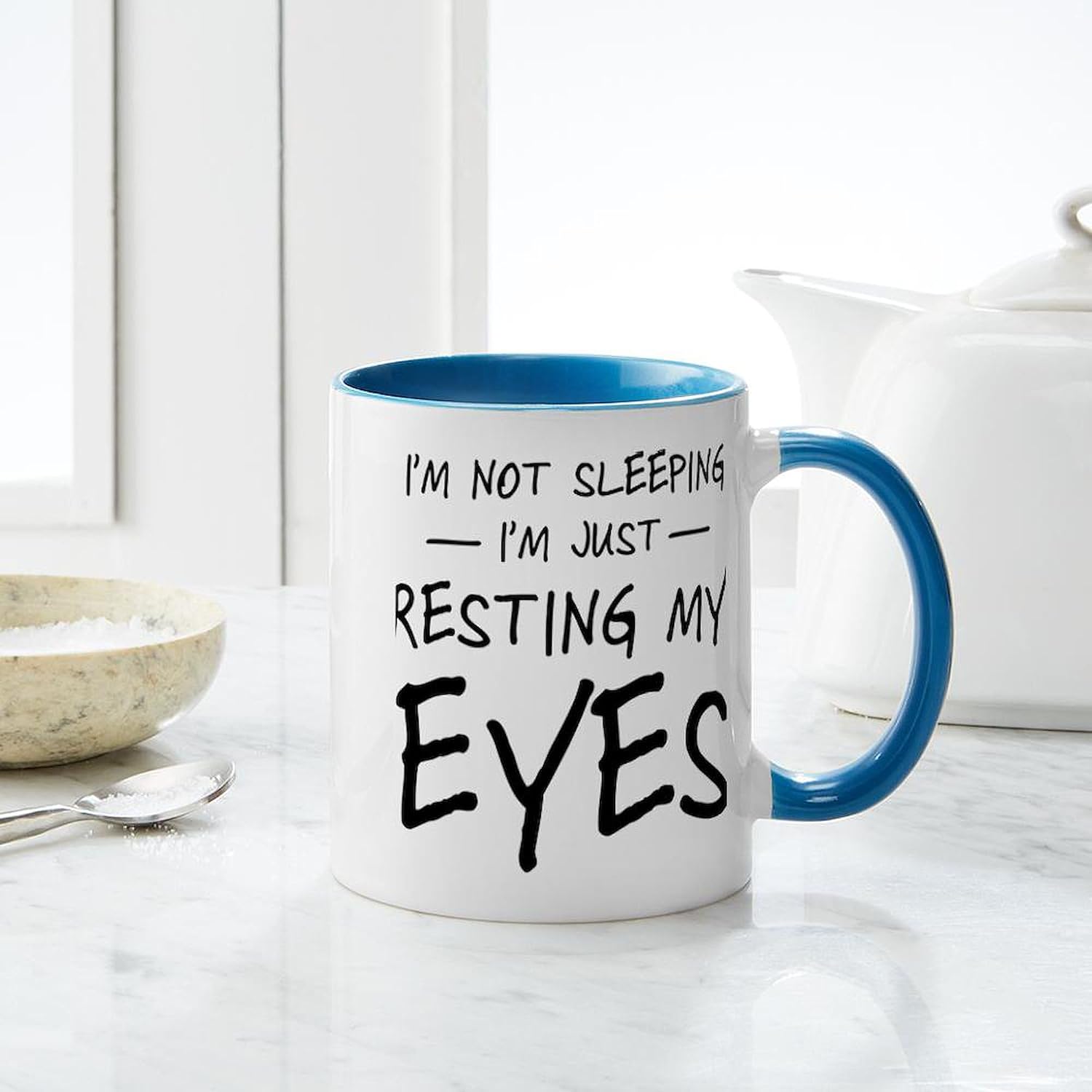 CafePress I’M Not Sleeping I’M Just Resting My Eyes Mugs 11 oz (325 ml) Ceramic Coffee Mug