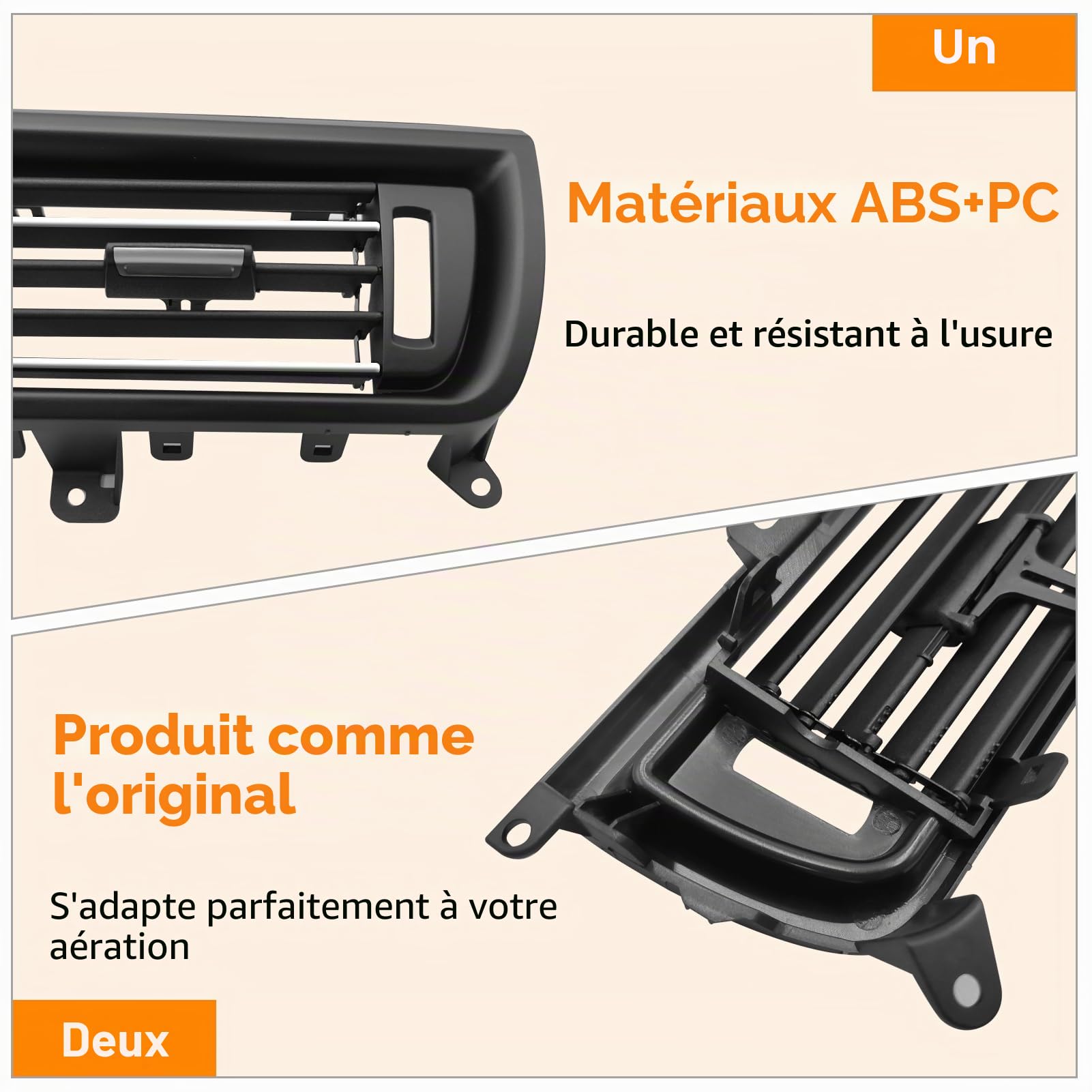 Grille de Ventilation Compatible avec bmw Série 5 F10 F11 Grille Aeration Avant F10 F11 520 523 525 528 530 535 550 2010-2016 (Model B)