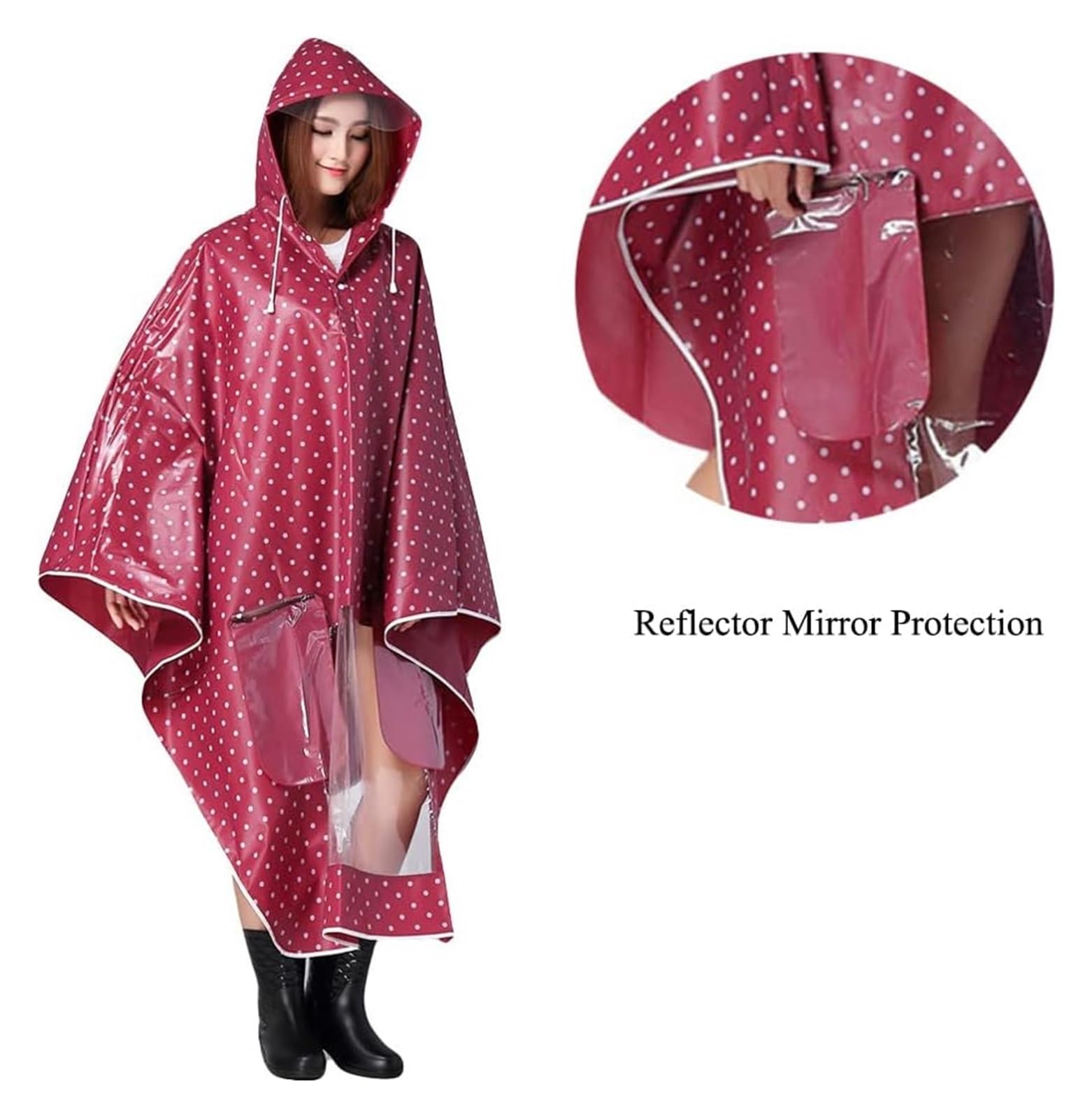 Waterproof Rain Poncho Cycling Poncho, Rowerowa kurtka przeciwdeszczowa dla mężczyzn Kobiety Wiatroszczelna jazda na rowerze Rowerowe Poncho Rowerowy płaszcz przeciwdeszczowy Peleryna przeciwdeszczowa