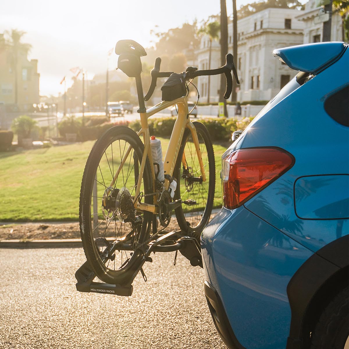 Hollywood Racks Destination 2 Hitch Bike Rack, Transports 2 Bikes up to 35 lbs Each - Lightweight Platform Style Bike Carrier for Car, SUV, or Truck - Secure, Foldable Bicycle Car Racks