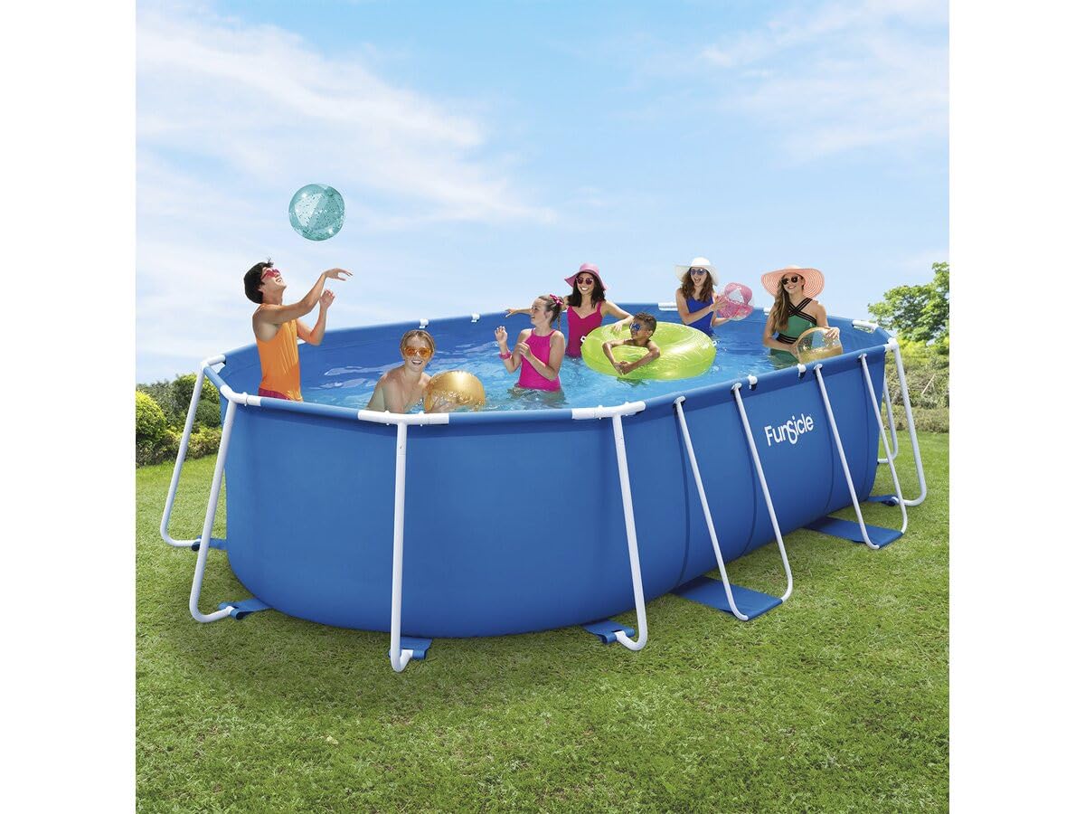 Piscine Tubulaire Ovale Tina - 4,88 x 3,05 x 1,07 m