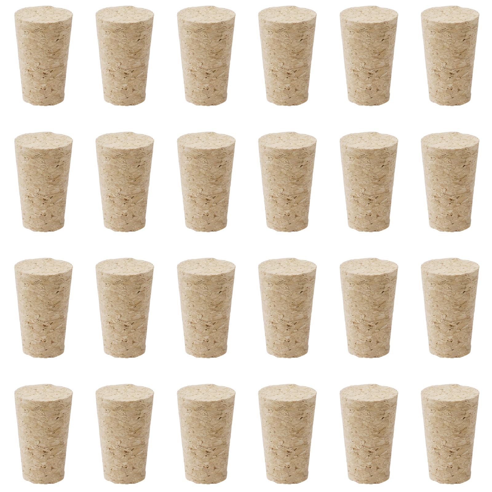 INCREWAY Corchos de madera blanda naturales, 20 piezas, tapones cónicos de corcho, tapones de vidrio grandes y pequeños para botellas de vino y cerveza — view 16