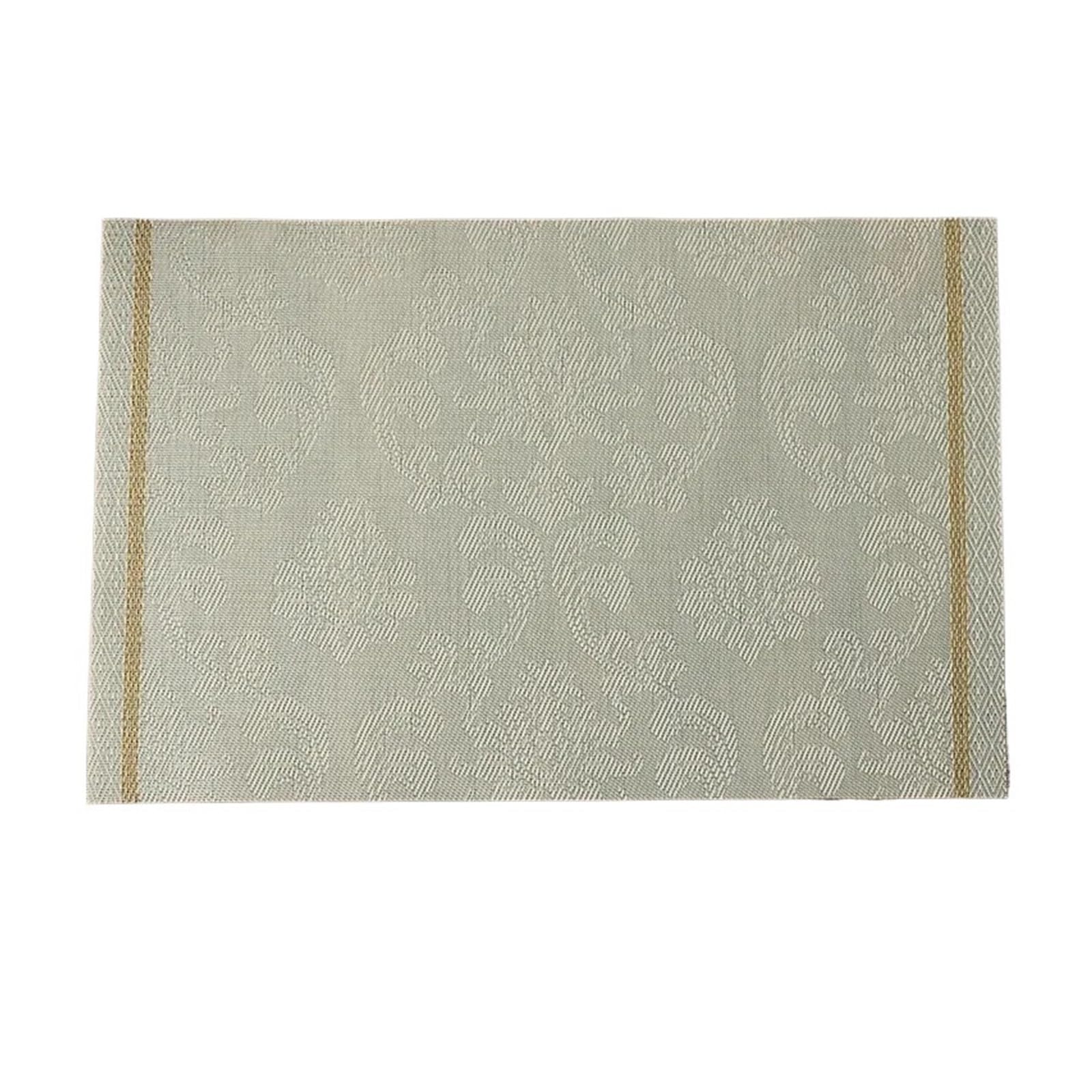 WZPTLKIBAD Weave Place Mats Washable Rectangle Table Pads