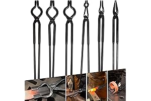 6-Piece Blacksmith Tongs Kit: The Essential Tools for Forge Work
