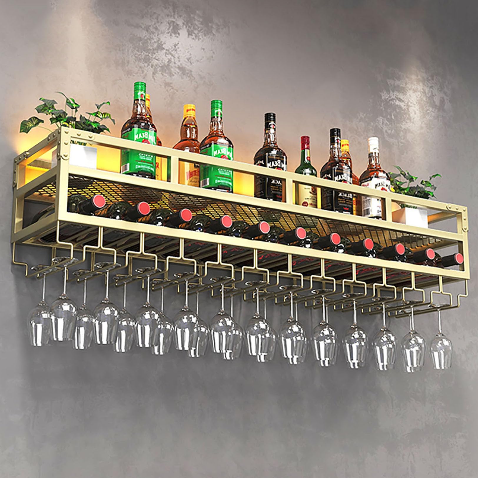 Présentoir de rangement pour vin mural idéal pour sublimer une cuisine moderne