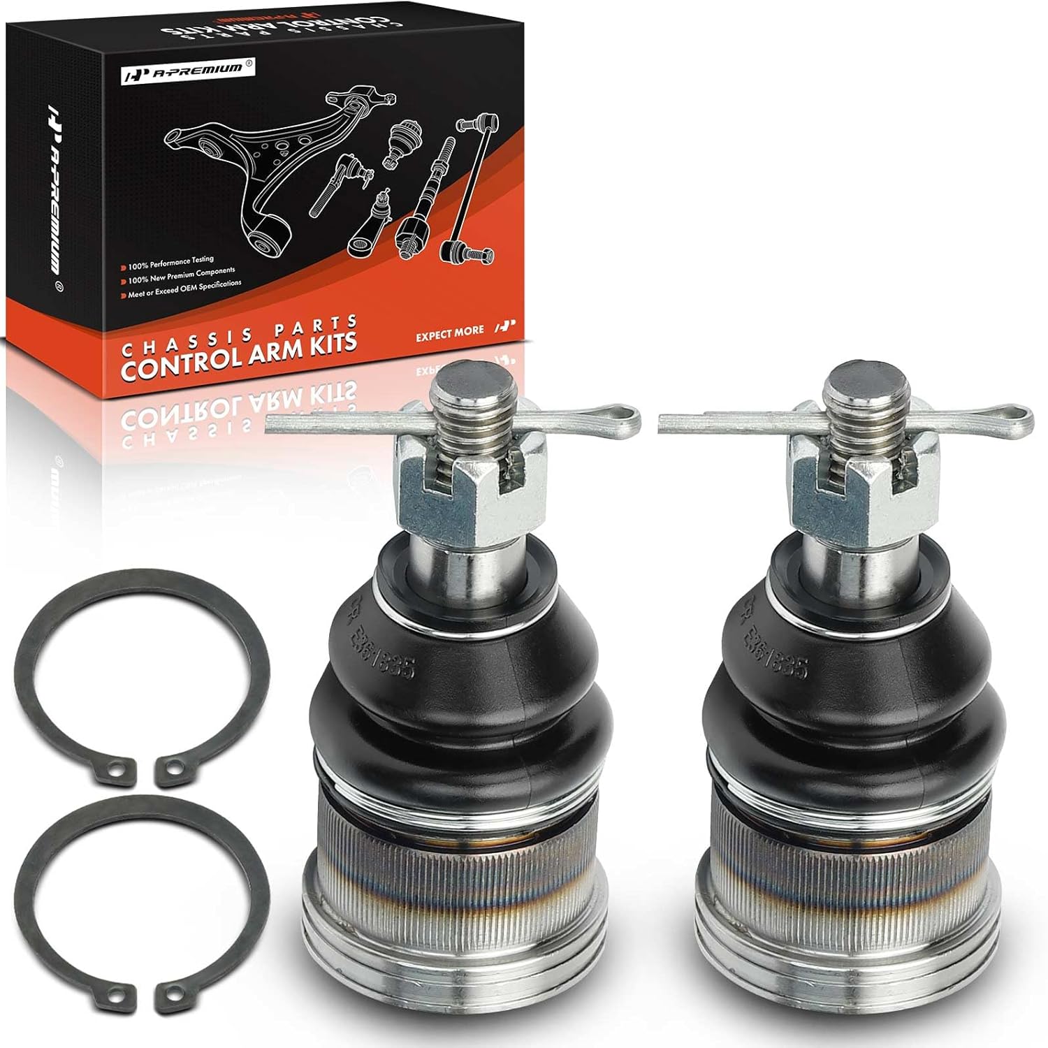 A-Premium 2 x Front Lower Ball Joint, Compatible with Honda Odyssey 2005-2006