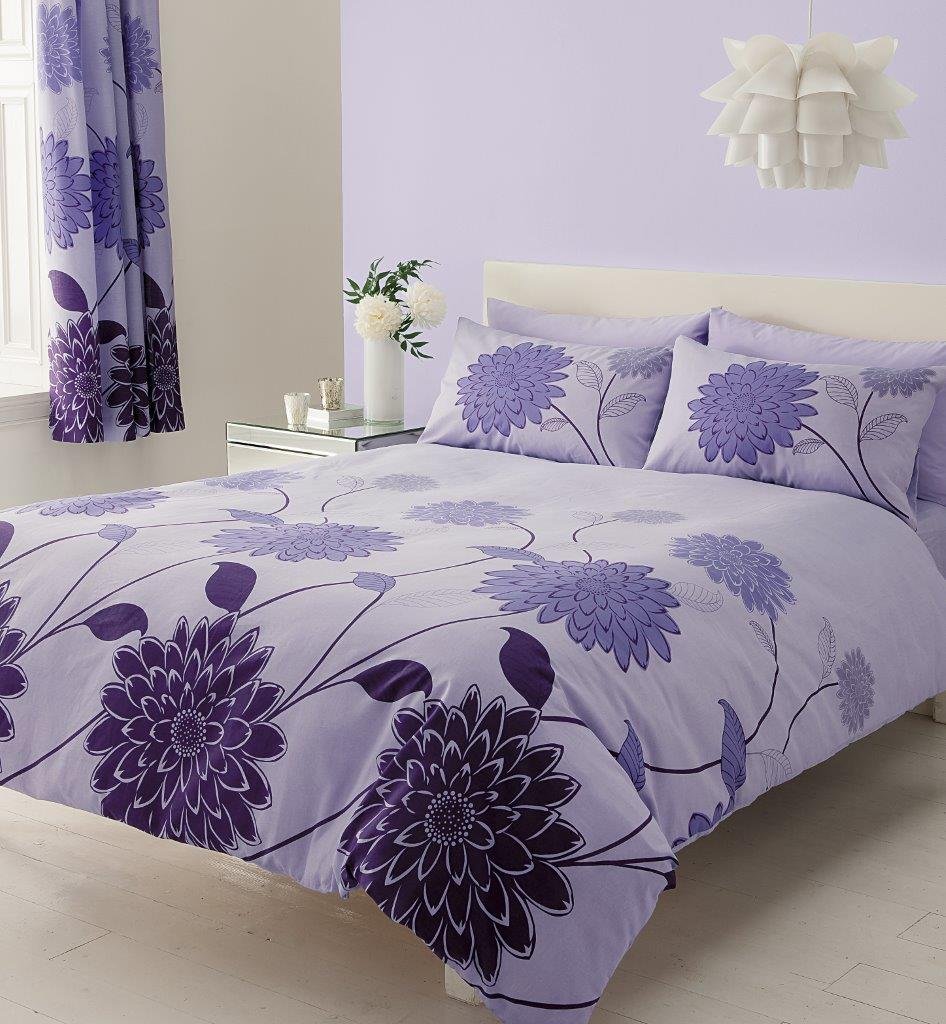 Gc Gaveno Cavailia Gaveno Cavailia Sophia Floral Luxury Duvet Covers Quilt Covers Reversible Bedding Sets With Pillowcases Orchard, Matching Curtains Pair (66"X72")