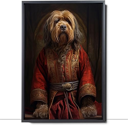 Miniatura 637 de Thuan Chow Chow Retrato de mascota con disfraz real de perro en un disfraz retrato de perro con vestimenta Retrato medieval de mascota retrato