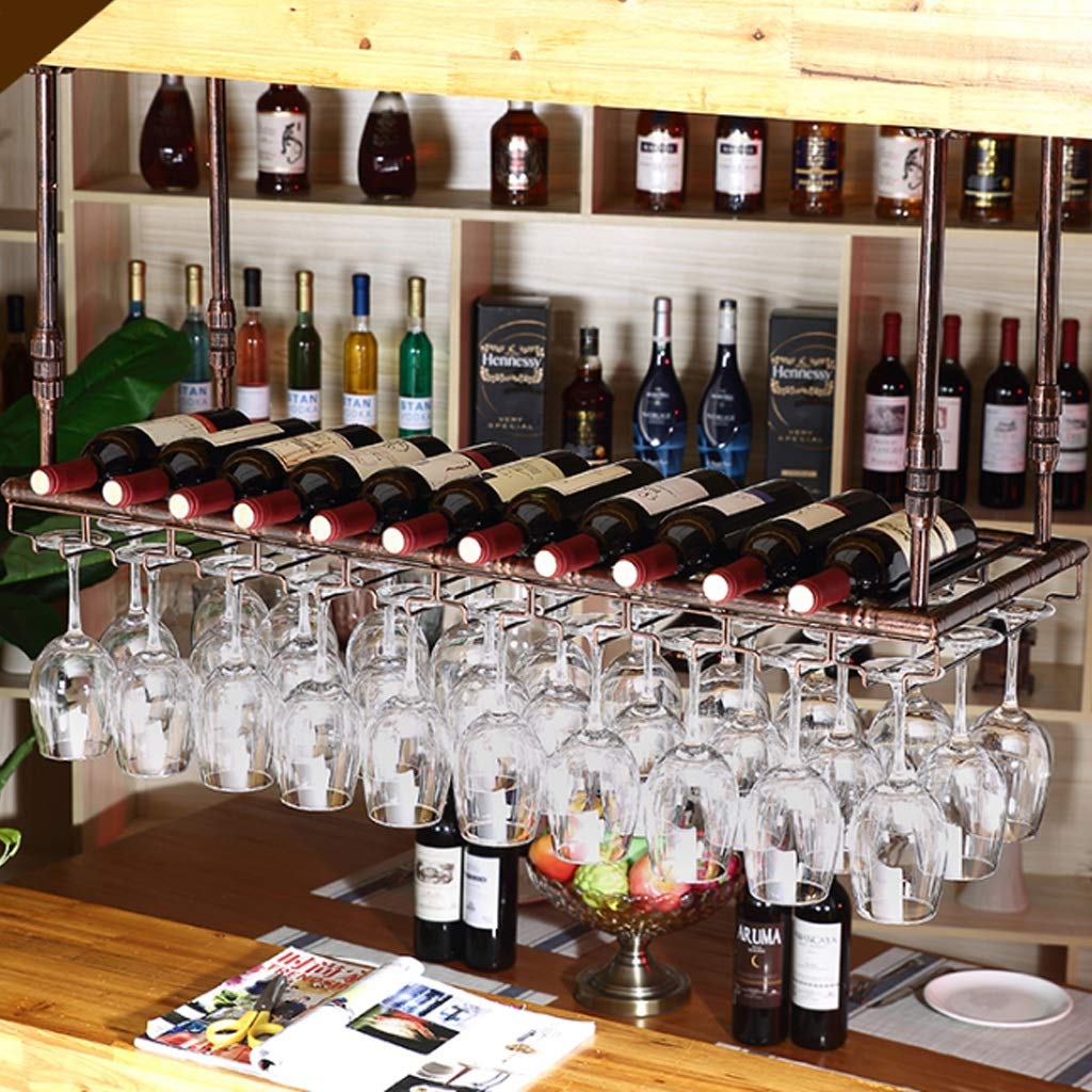 Casier à vin flottant suspendu idéal pour bar de cuisine moderne