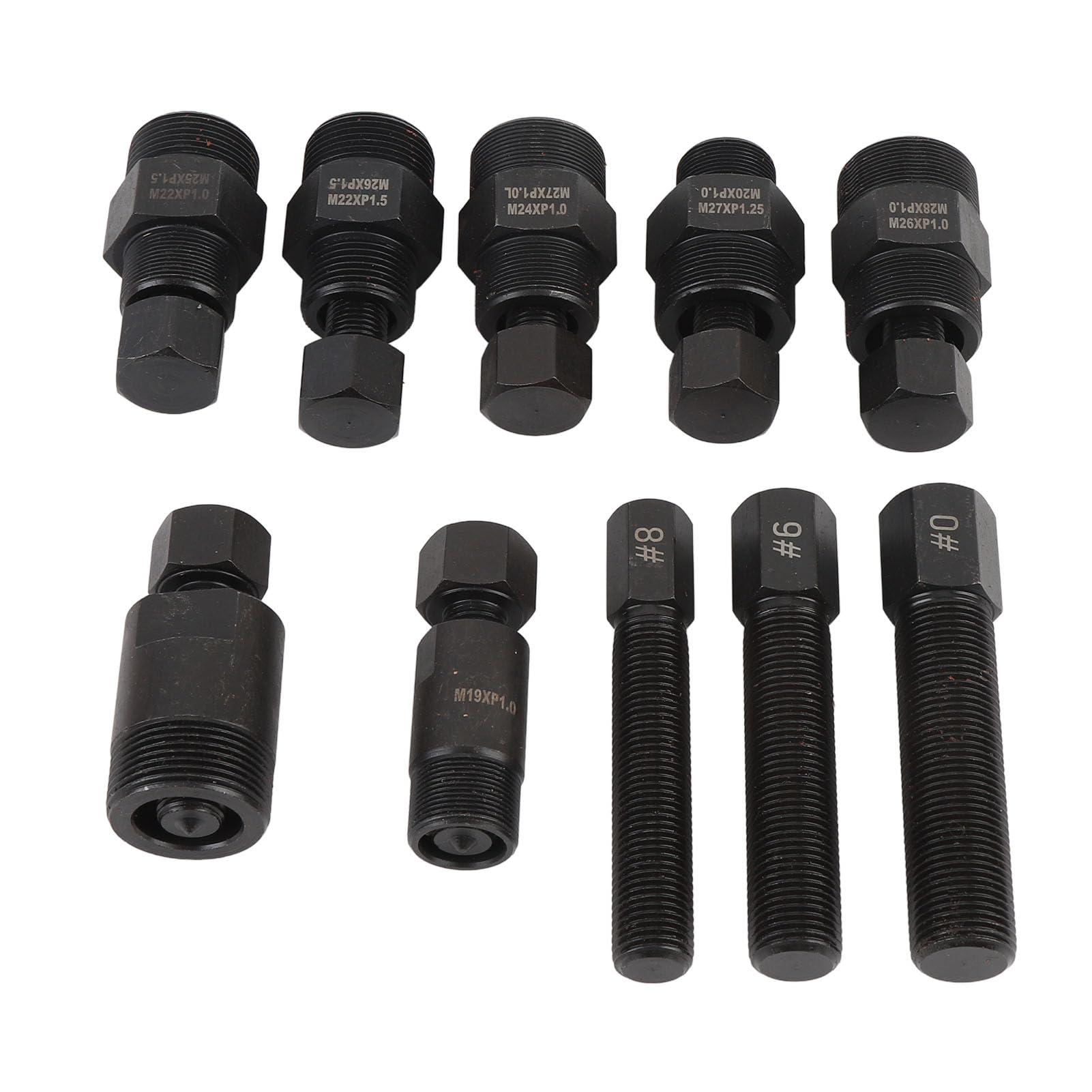 Alomejor Kit De Herramientas para Extractor De Volante De Motor, Extractores Duraderos De para Motocicletas Scooter ATV, 10 Uds. De Acero Al Carbono