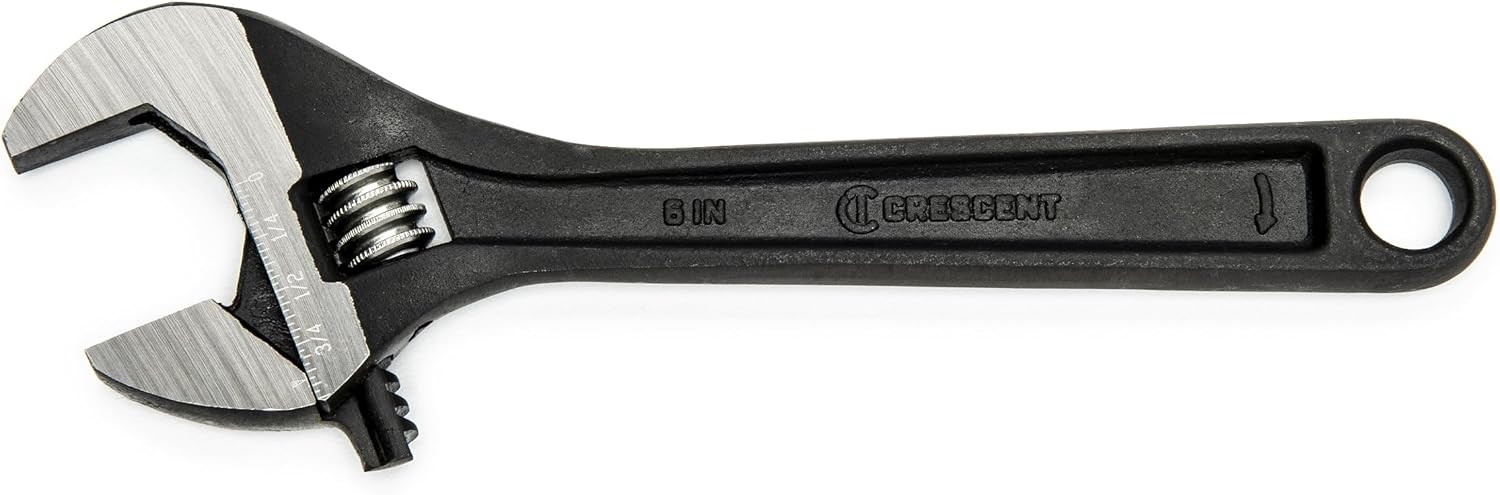 Crescent AT26BK 6″ Adjustable Black Oxide Wrench – Bagged
