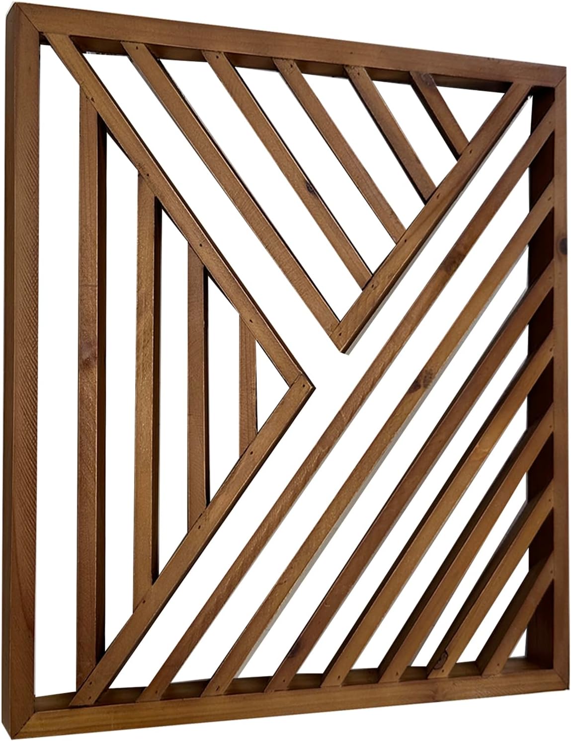 Musanpou Wooden Geometric Home Wall Decor Slatted Wood Design Wall Sculpture，Set of 3 Wood Wall Art decorate，Boho Bathroom Bedroom Living Room rustic Home Decoration